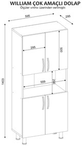 Cabinet de baie William - White