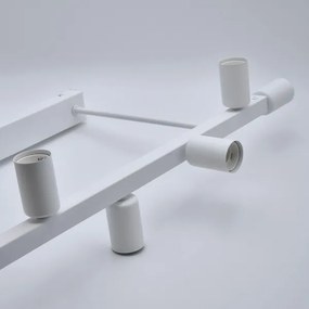 Lustră pe tijă ASTRID 8xE27/60W/230V alb