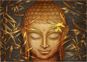 Tablou pe sticlă - Buddha de aur (70x50 cm)