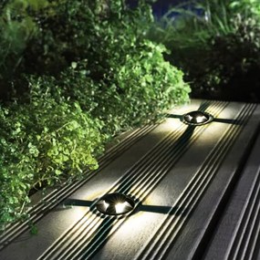 Brilagi - Lampă LED de exterior încastrabilă GROUNDRAY LED/1W/230V, neagră, IP67
