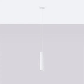 Lustră pe cablu Sollux SL.1535 KARBON 1xGU10/10W/230V alb