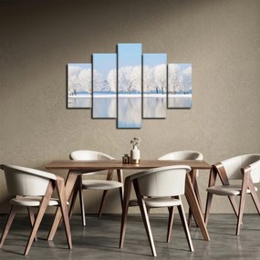 Tablou cu peisaj de iarnă (150x105 cm)