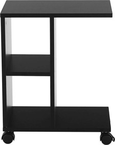 Masuta ABBAS NEW, negru, DTD laminat, 40x24x50 cm