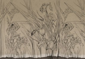 Fototapet - Contururile florilor (147x102 cm)