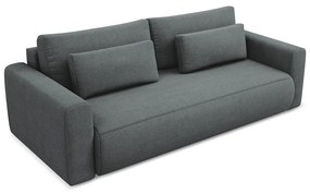 Canapea gri închis extensibilă/cu spațiu de depozitare 238 cm Kapua – Makamii