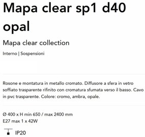 Lustra/Pendul design decorativ Mapa opal sp1 d40