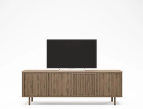 Comodă TV în culoare naturală cu aspect de lemn de stejar 180x60,5x35 cm Salma – Marckeric