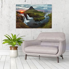 Tablou - Kirkjufell la apus (90x60 cm)