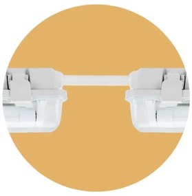 Corp de iluminat fluorescent industrial LIMEA T8 2xG13/10W/230V IP65 1500mm