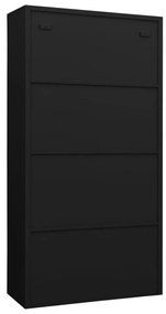 Fiset, negru, 90x40x180 cm, otel Negru
