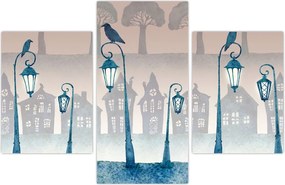 Tablou - Corbii păzind orașul (90x60 cm)