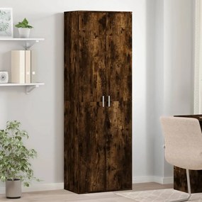 vidaXL Dulap înalt, stejar fumuriu, 60x35x180 cm, lemn prelucrat