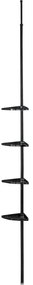 Raft pentru baie negru de colț telescopic Opal – Allstar