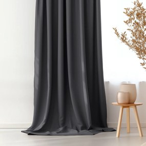 Goldea draperie decorativă rongo - gri închis 220x145 cm