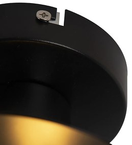 Plafoniera inteligentă cu abajur spiralat negru inclusiv Wifi A60 - Scroll