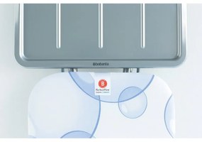 Masa de calcat Brabantia B 90300120, 124x38 cm, 7 pozitii de reglare, Suport generator de abur, PerfectFlow, Alb/Albastru