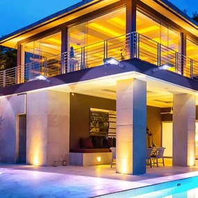 Aigostar - Lampadar LED stradal solar cu senzor LED/150W/3,2V IP65 6500K + Telecomandă