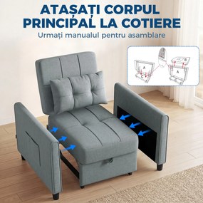 HOMCOM fotoliu transformabil | Aosom Romania