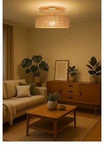 Plafonieră BOHO 1xE27/60W/230V bej