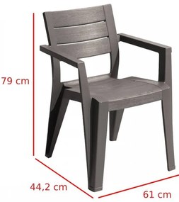 Set mobilier de grădină Fujuli 4+1 cappuccino