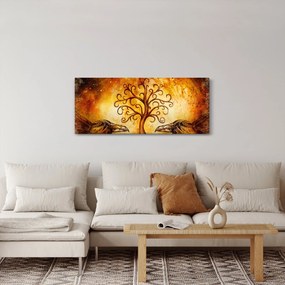 Tablou natural abstract cu copac (120x50 cm)