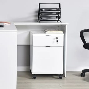 Container birou 61x41 cm, alb