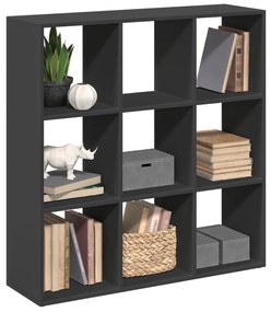 vidaXL Bibliotecă/separator cameră negru 102x29x103,5 cm lemn
