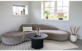 Canapea Venice cu 2 perne, chenille, natural, HN1256