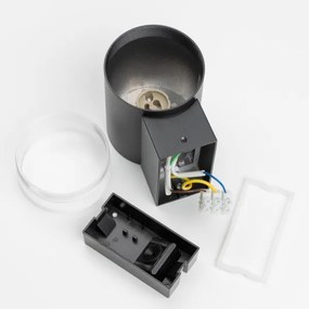 Brilagi - Aplica de perete LED RGBW MATERA pentru exterior 1xGU10/4,8W/230V negru IP54