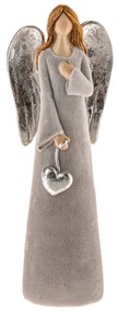Înger cu inimă 16,5 cm, poliresină