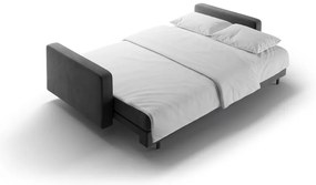 Canapea gri închis extensibilă, cu spațiu de depozitare cu tapițerie din catifea 222 cm Bali – Cosmopolitan Design