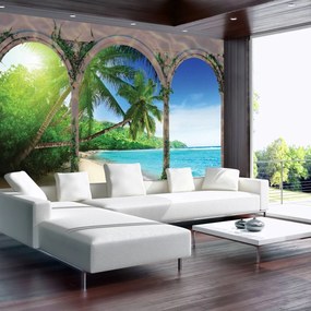 Fototapet - Arcada - Paradisul tropical (152,5x104 cm), în 8 de alte dimensiuni noi
