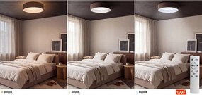 Brilagi - Lampă LED dimabilă VELVET SM. 24W/230V 3000-6000K Ø 45 cm maro WT + DO