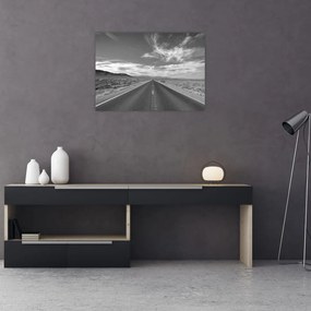 Tablou pe sticlă cu autostrada (70x50 cm)