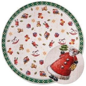 Covor verde rotund ø 150 cm cu model de Crăciun Green Christmas – Villeroy&amp;Boch