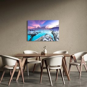 Tablou - Laguna albastră din Islanda (90x60 cm)