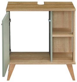 Dulap verde sub chiuvetăcu aspect de lemn de stejar 61x65 cm Set 923 - Pelipal