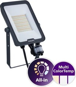 Philips-LED Proiector cu senzor LEDINAIRE ALL-IN LED/50W/230V 3000/4000/6500K IP65