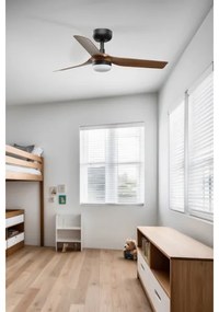 Ventilator LED dimabil FARO 33823WT-1TW MINI PUNT S LED/10W/230V maro/negru d. 90 cm WT + telecomandă