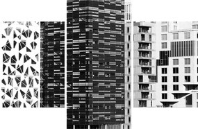Tablou cu arhitectura alb neagră (90x60 cm)