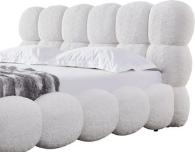 Pat dormitor dumonde, tapitat bej, Empress 180x200 cm