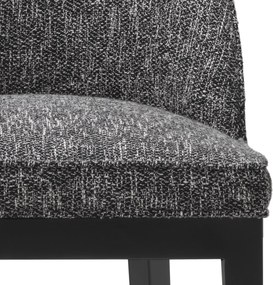 Scaun tapitat design LUX Fallon, Cambon black