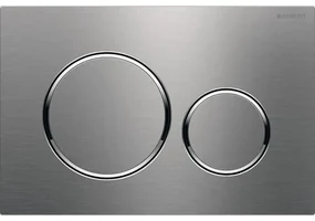 Placa de actionare Geberit Sigma 20 inox mat, finisaj easy to clean - GEB115.882.SN.1