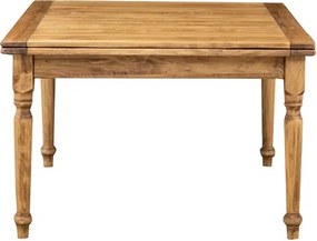 Masa pliabila, L120(240) 120 H80 cm, culoare natur, Lemn masiv