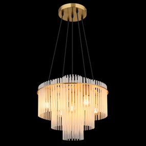 Globo 15698H1M - Lustră suspendată pe cablu GORLEY 5xE27/60W/230V aurie