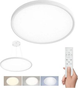 Solight WO8022 - Plafonieră LED aplicată/suspendată, LED/40W/230V 3000-6500K + telecomandă