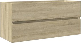vidaXL Dulap chiuvetă baie stejar sonoma 100x38,5x45 cm lemn prelucrat