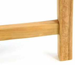 Set de masă de grădină DIVERO - lemn de tec netratat 135 cm