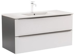 Dulap inferior Vario Trim 100 cu lavoar antracit-alb