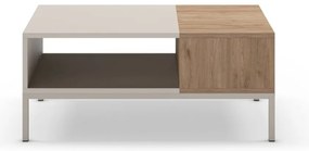 Măsuță de cafea crem 56x90 cm Cailin – Marckeric